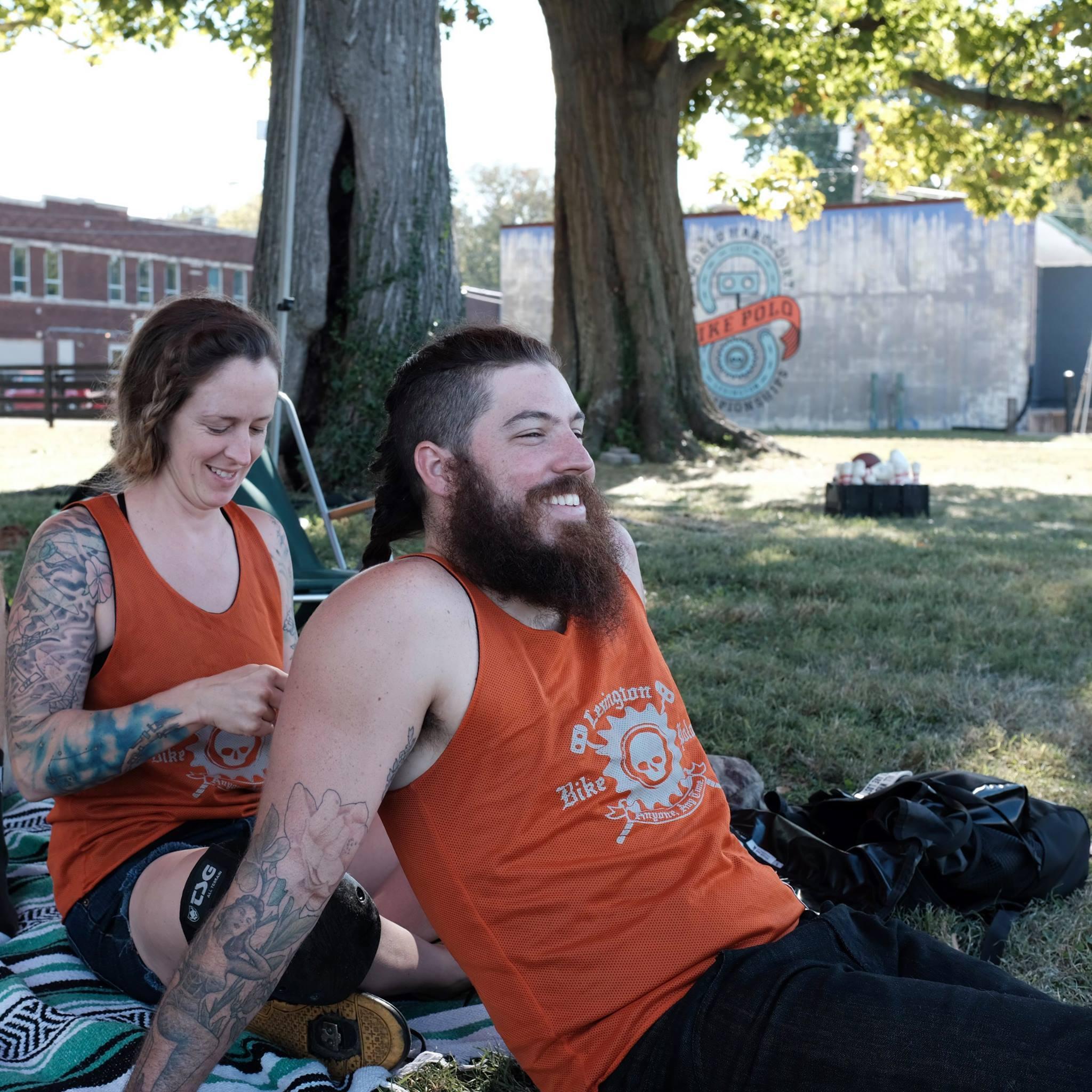 Bike polo and hair braids.