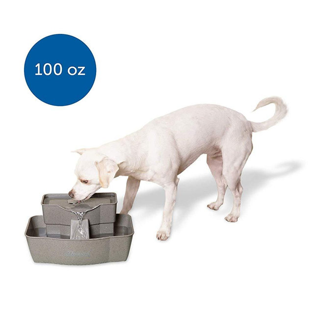 PetSafe Drinkwell Multi-Tier Cat and Dog Water Fountain - Automatic Drinking Fountain for Pets - 100 oz. Water Capacity