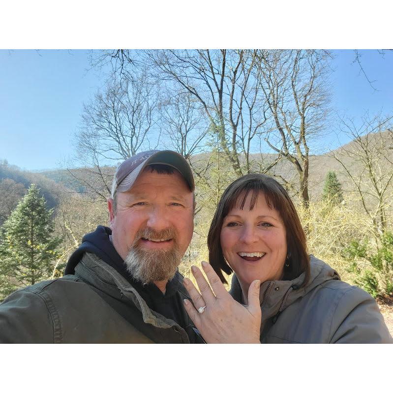 Our engagement picture from Jim Thorpe, PA.