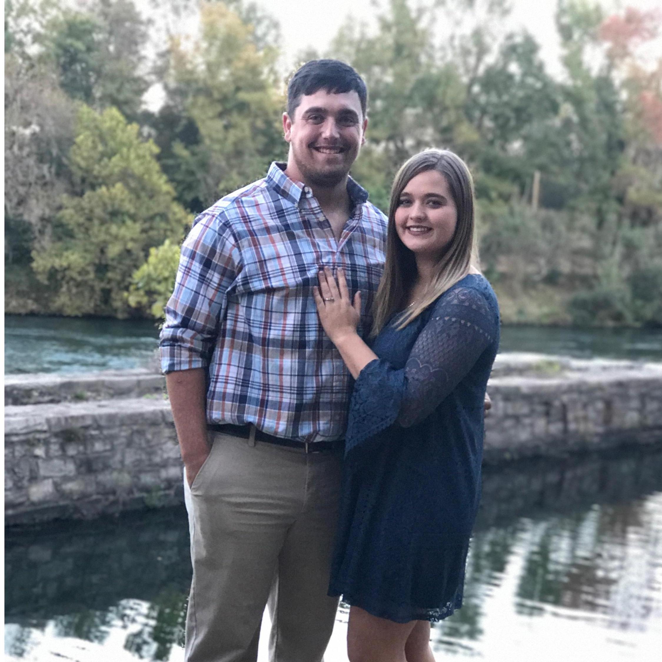 Engagement photos at Savannah Rapids