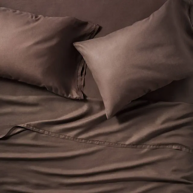 Full 100% Linen Sheet Set Dark Fig - Casaluna™