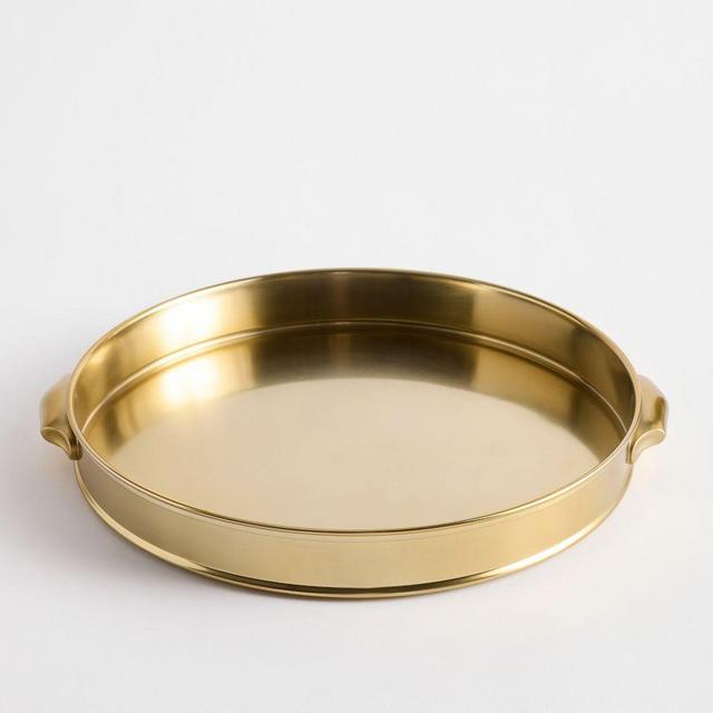 Harrison Round Bar Tray - Gold