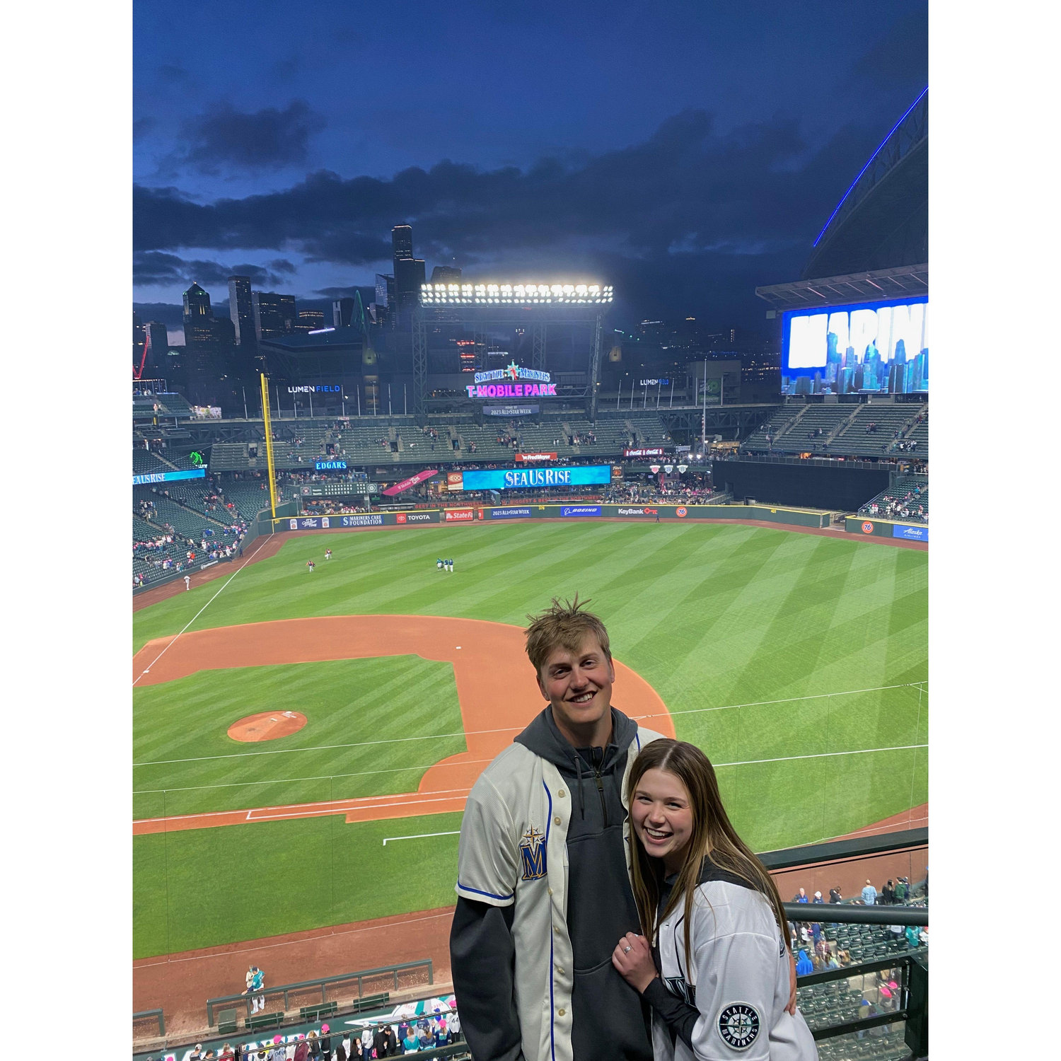 Our first Mariners game!