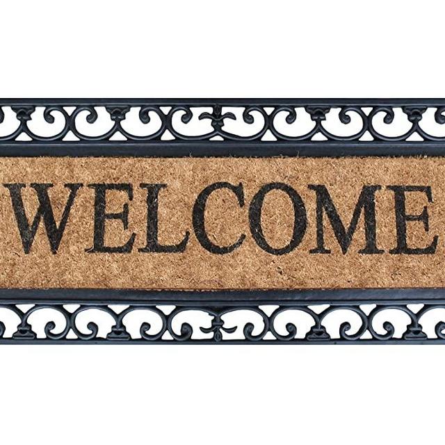 A1HC First Impression Myla Welcome Entry Double Doormat, 17.7" L x 47.25" W