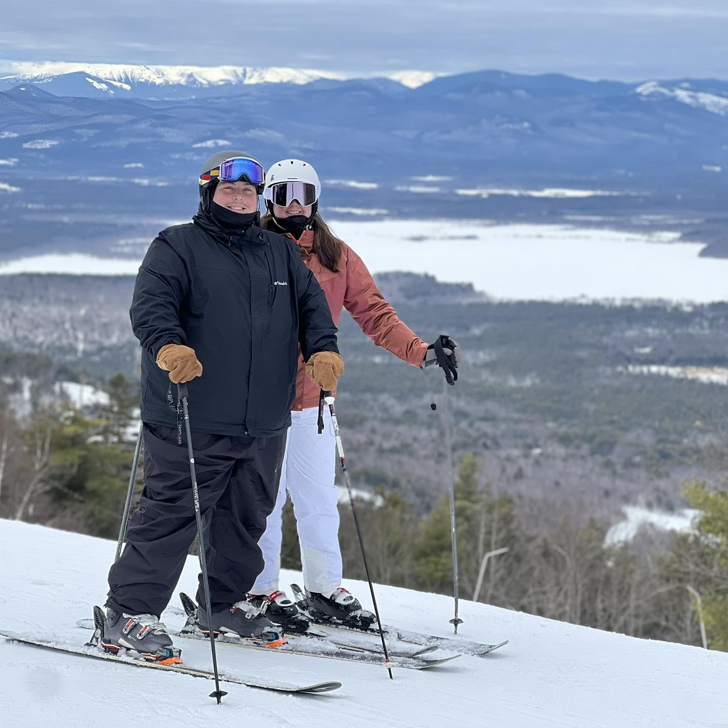 Annual ski trip to Bridgton, ME! You can see this ski mountain from our wedding venue.