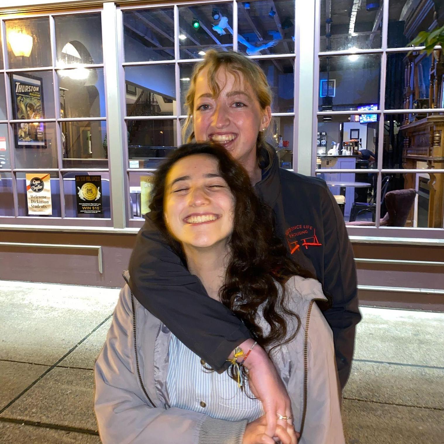 Night out on the town when Gracie visited Jess at Dickinson College