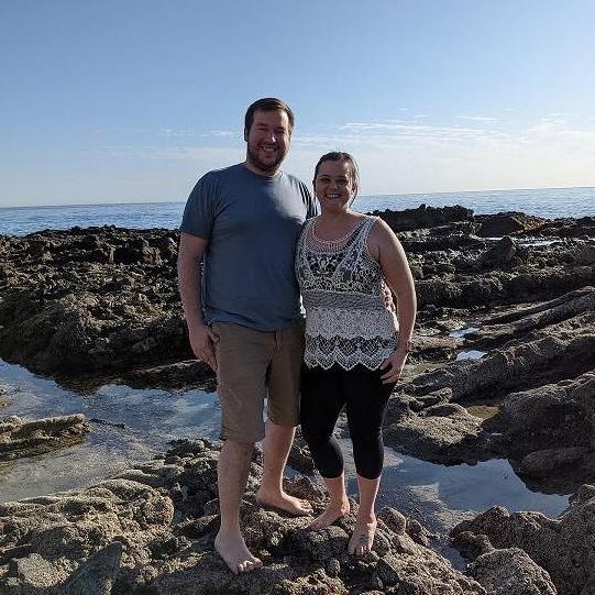 Exploring tidal pools in California