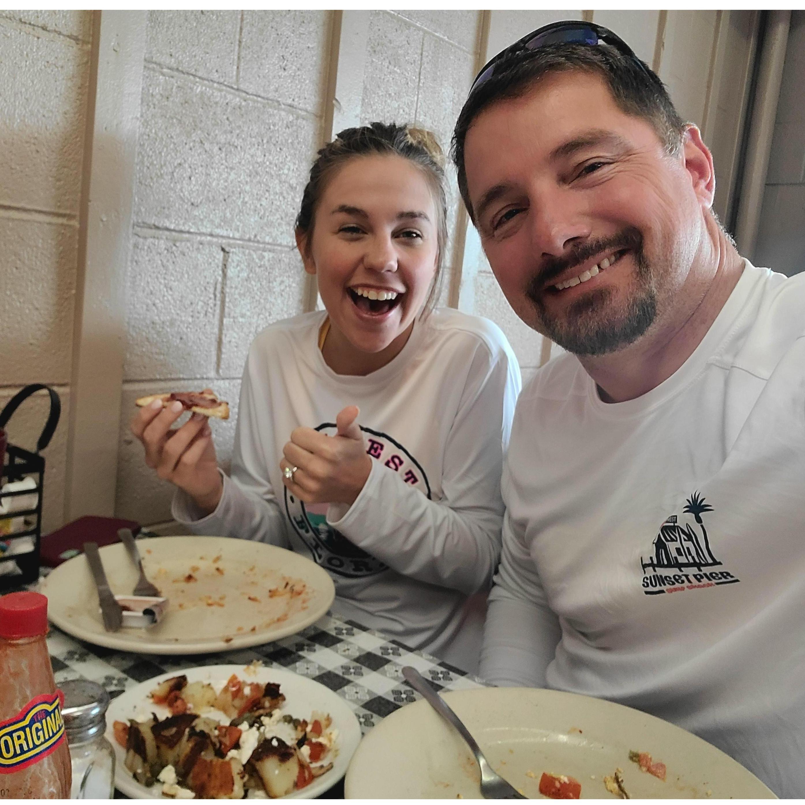Breakfast time at Colonel's Cafe