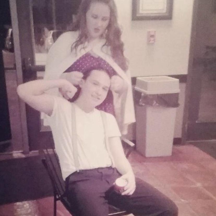 He was trying to be smooth as a freshman at formal!