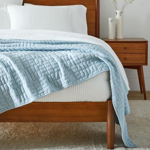Jersey Blanket, King, Mist Blue