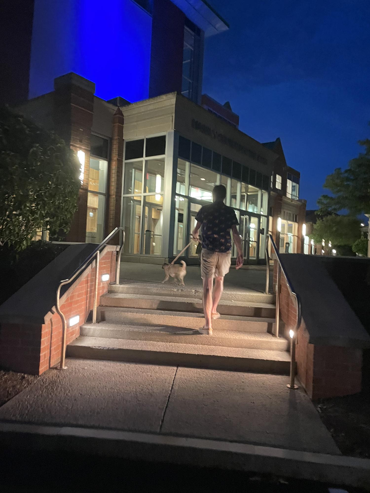 Bringing Belle on a walk through the Saint Rose campus! July 2022