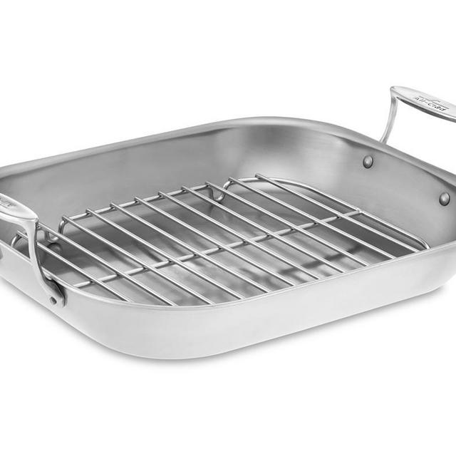 All-Clad Stainless-Steel Flared Roasting Pan, Large