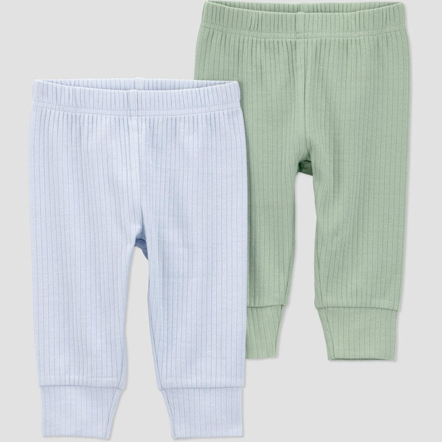Carter's Just One You® Baby Boys' 2pk Pants - Blue/Green Newborn