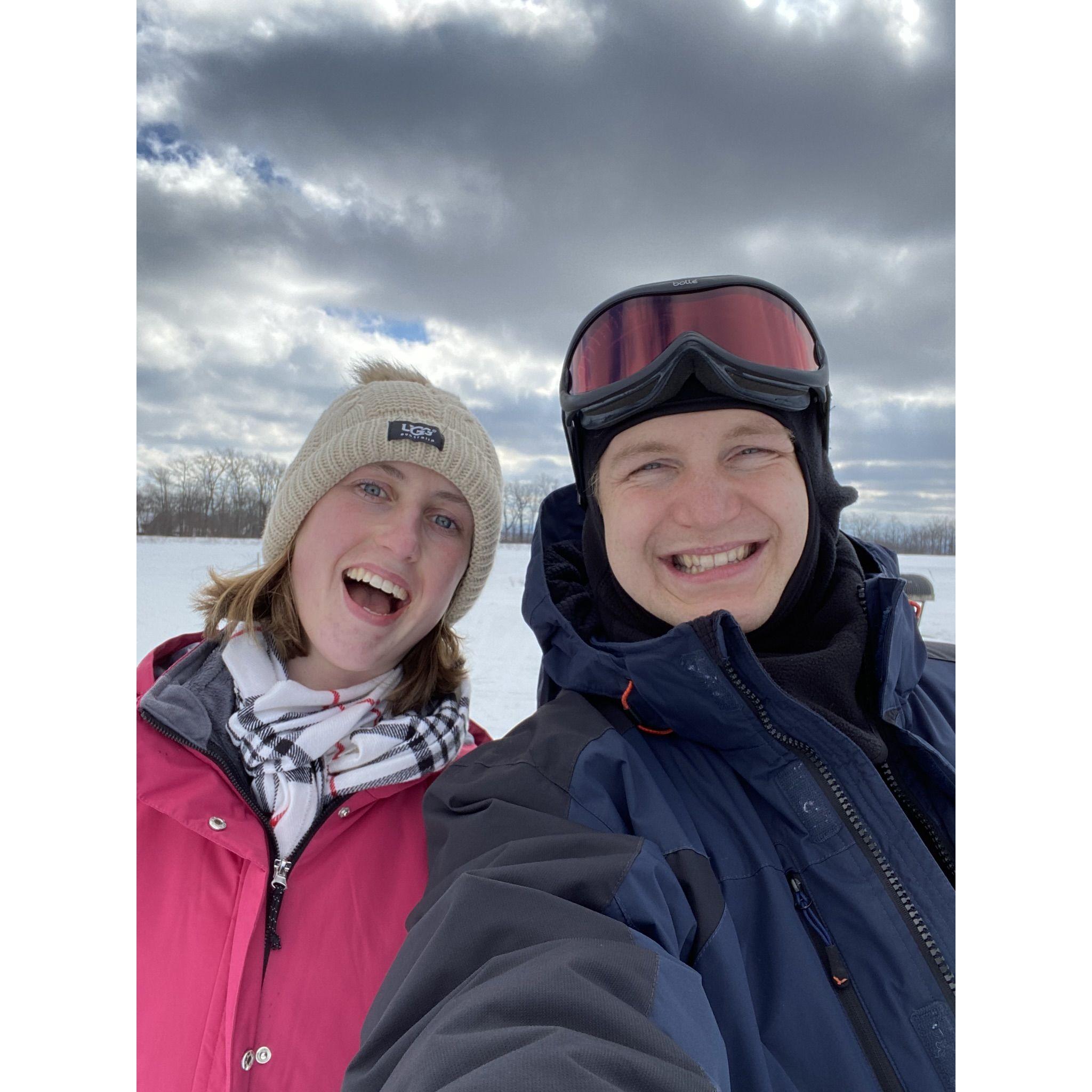 We try to go skiing every year! Our favorite place is Wisp