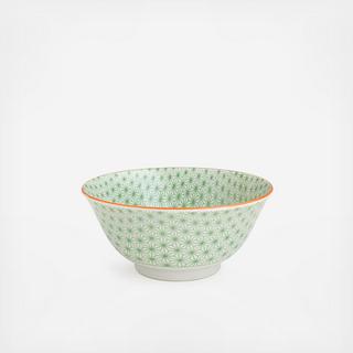 Sashiko Rice Bowl, Set of 6
