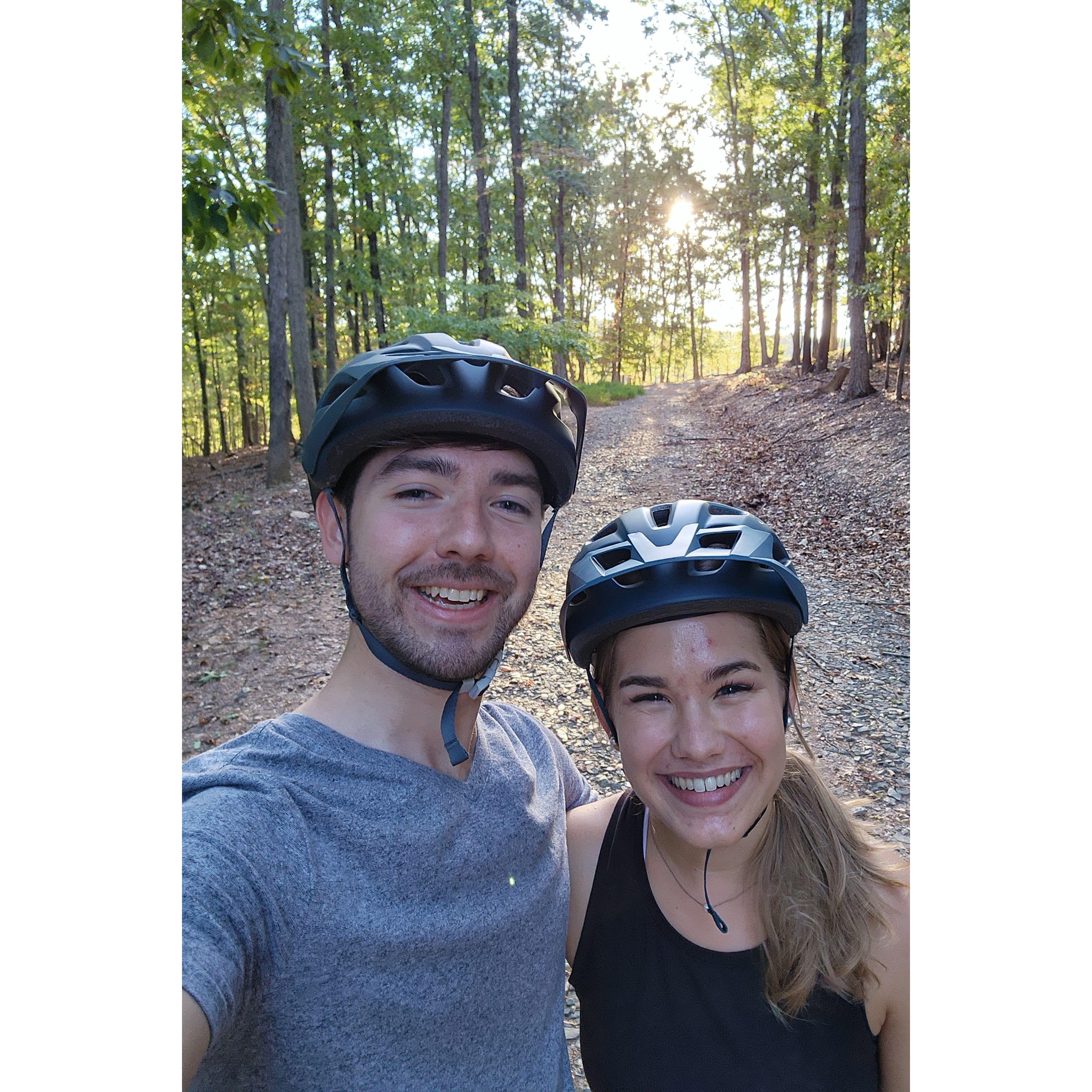 We love mountain biking!
