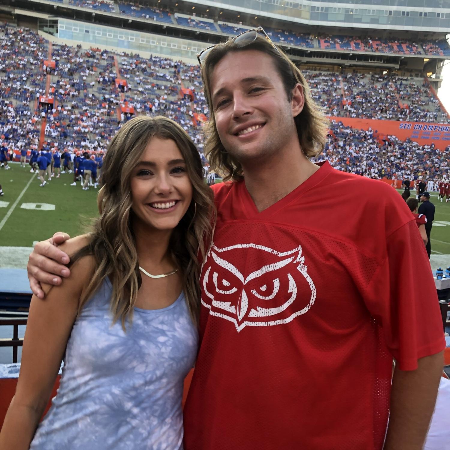 9.4.2021 Our first Florida game together! We found out that we crossed paths at the last UF v FAU game at a Delt Tailgate in 2015