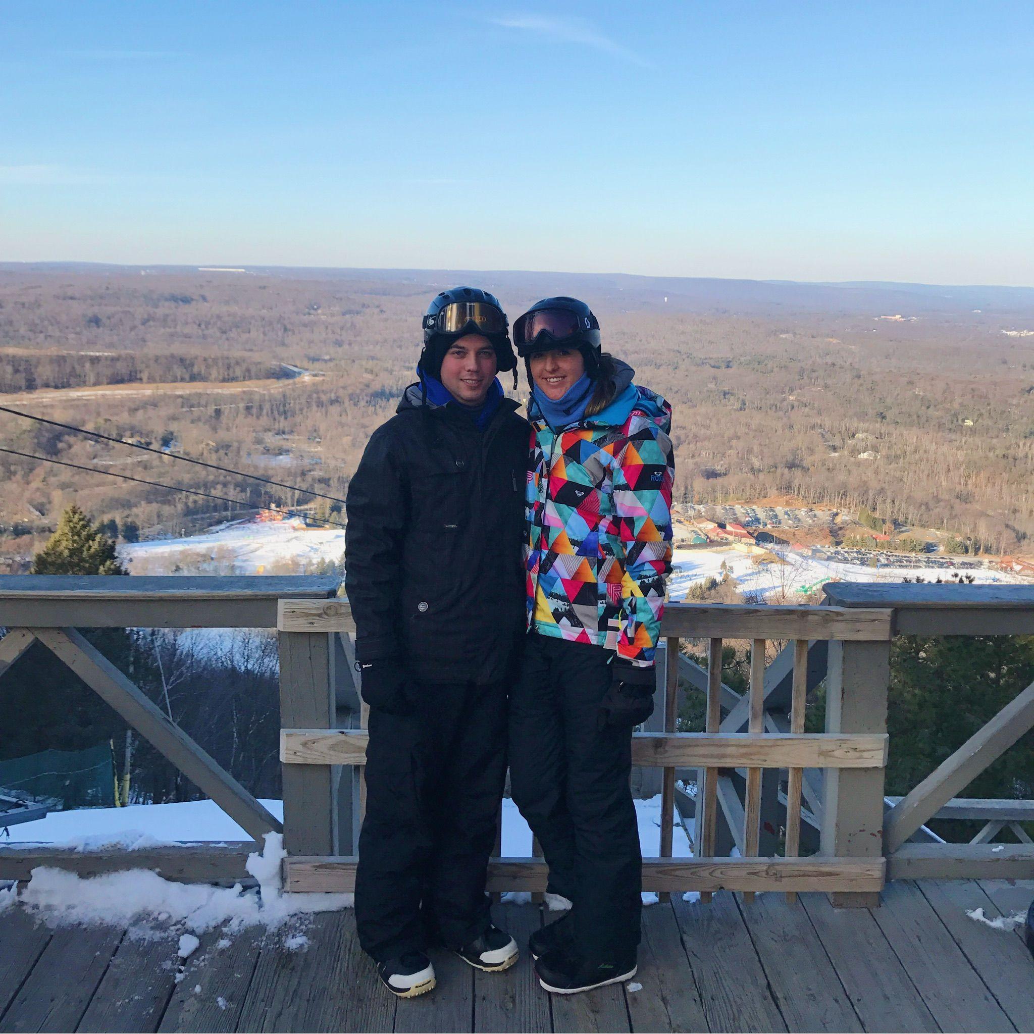 Our first ski trip to Camelback Mt. in the Poconos