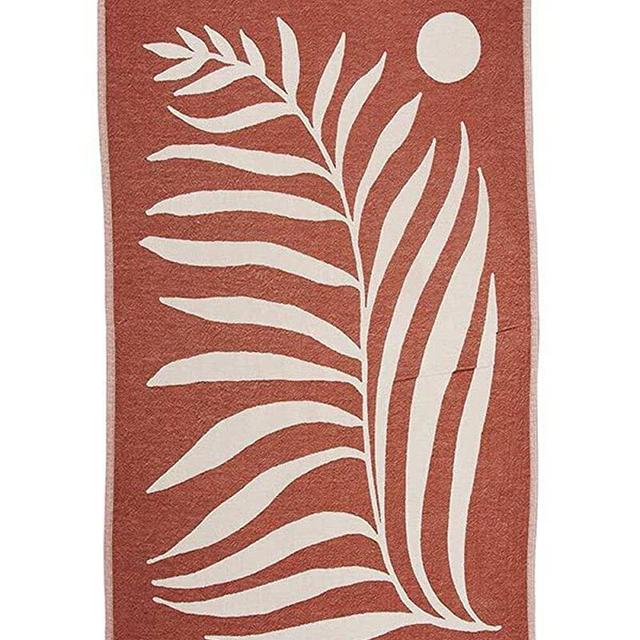 Sand Cloud Large Turkish Beach Towel - Peshtemal Cotton - Great for Beach Bath or as a Blanket - As Seen on Shark Tank - Palm Leaf by Daren Magee