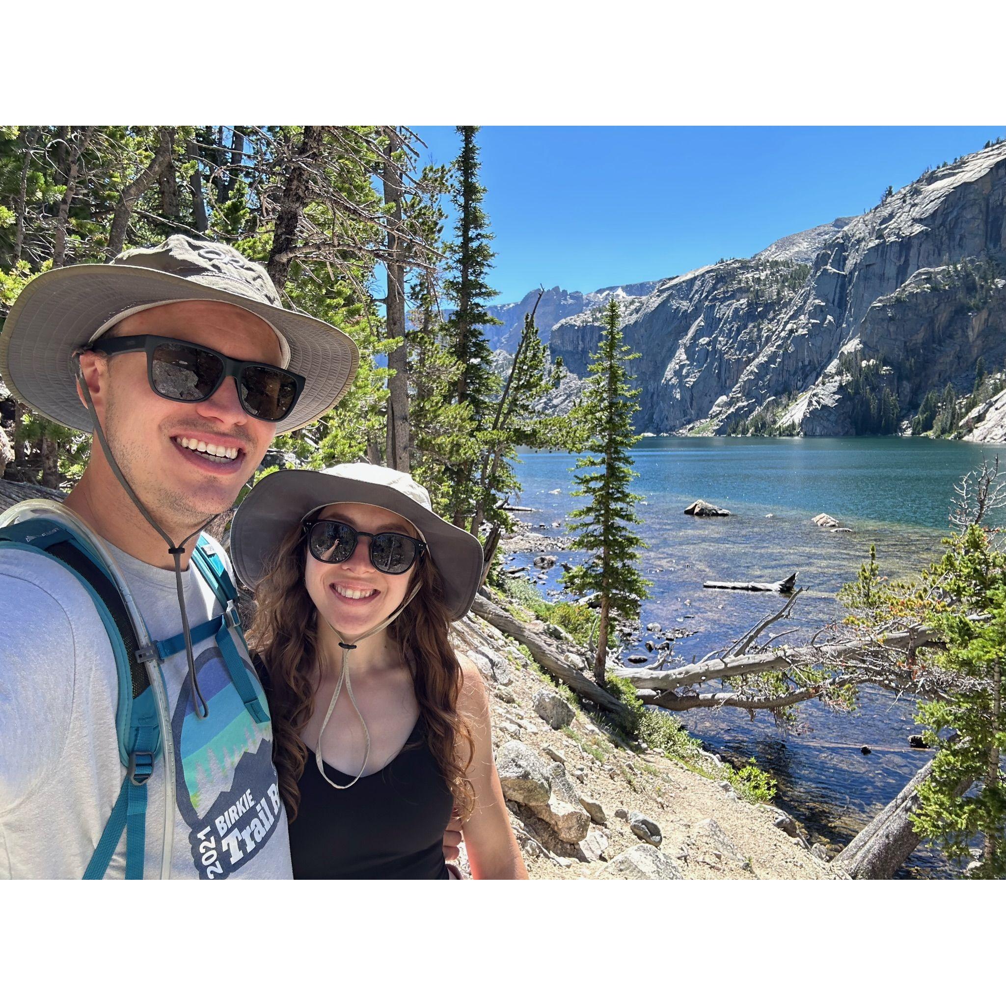 Our second roadtrip we took out west. This was a beautiful alpine lake we hiked to!
