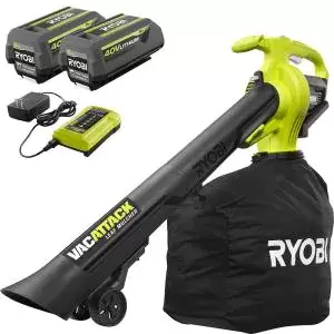40V Vac Attack Cordless Leaf Vacuum/Mulcher with 5.0 Ah Battery and Charger