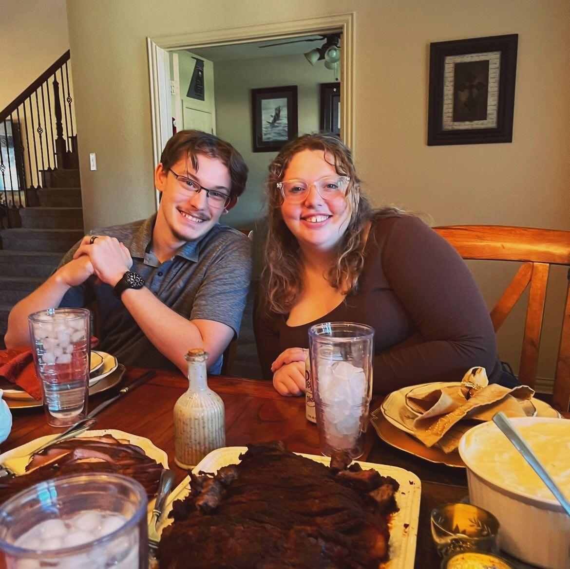Dinner at Ty's parents