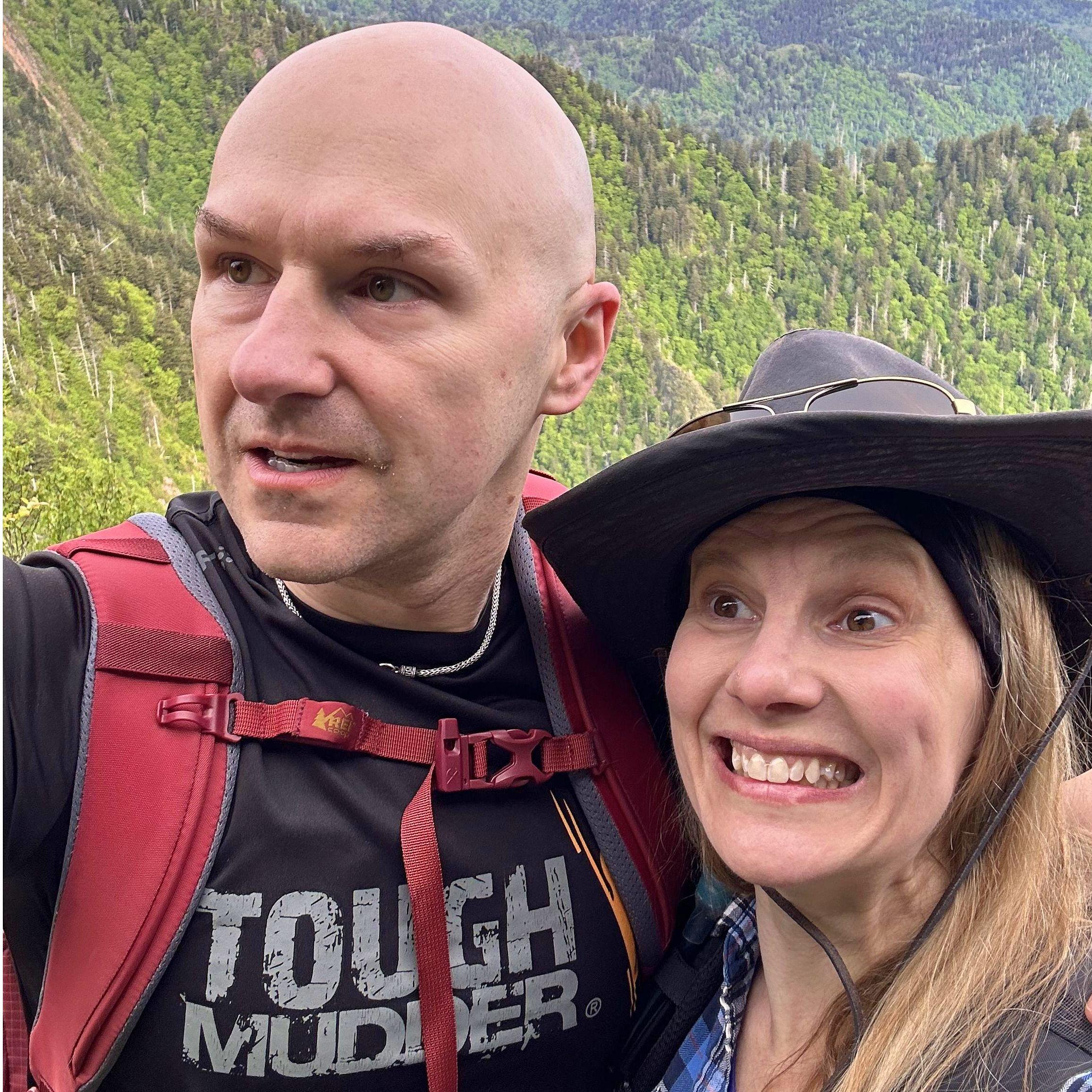 Goofballs at Charlies Bunion in the Smokies, May 2024