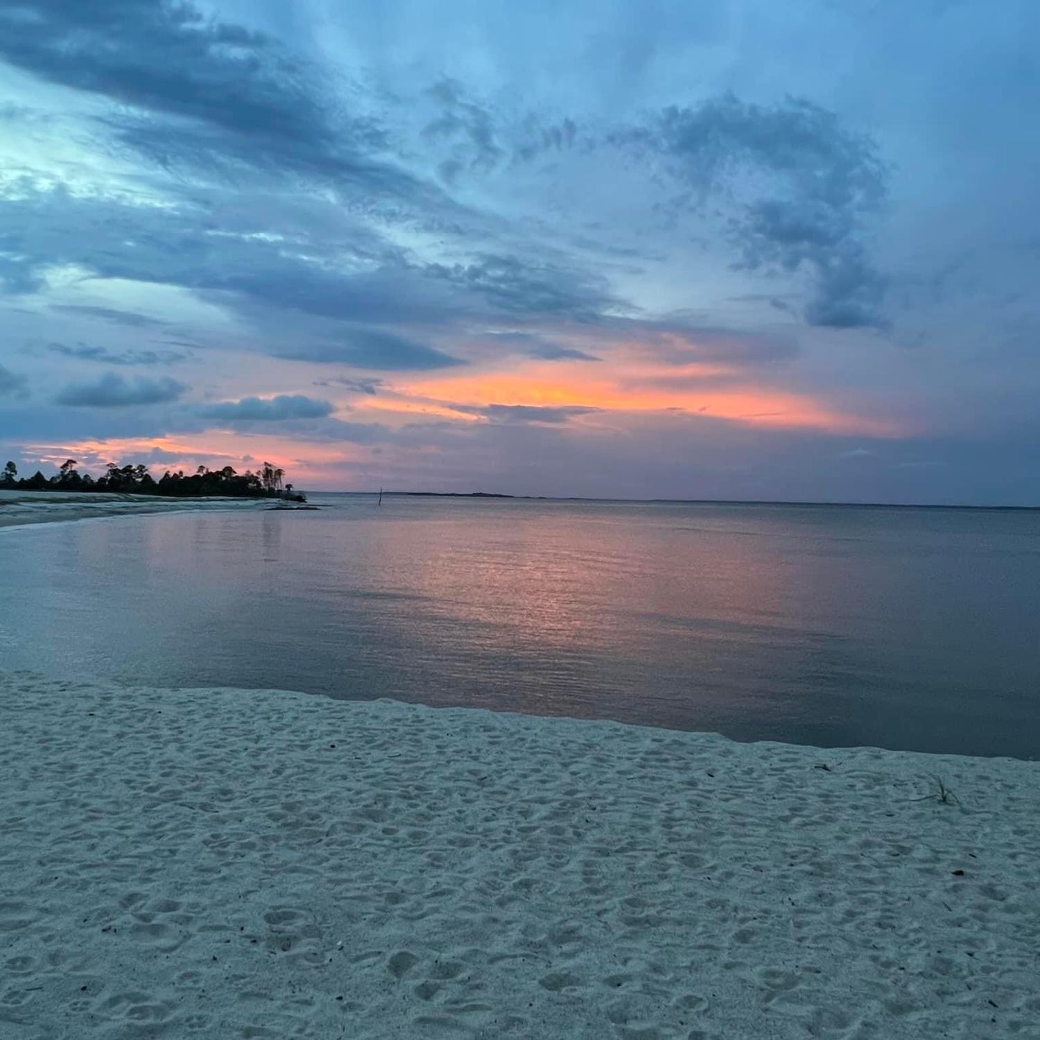 Sunset at dolphin head beach