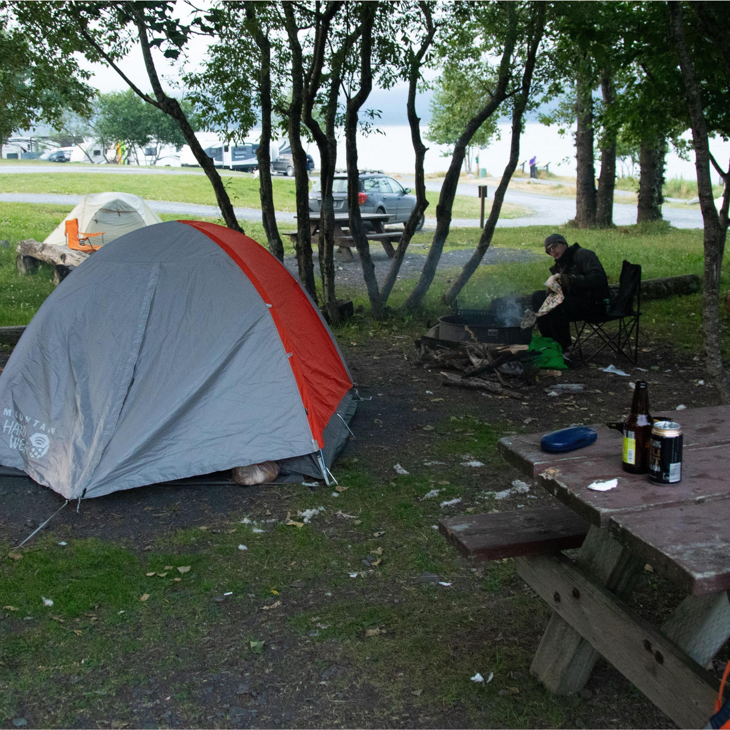 Abbie's first time camping (Seward, Alaska)