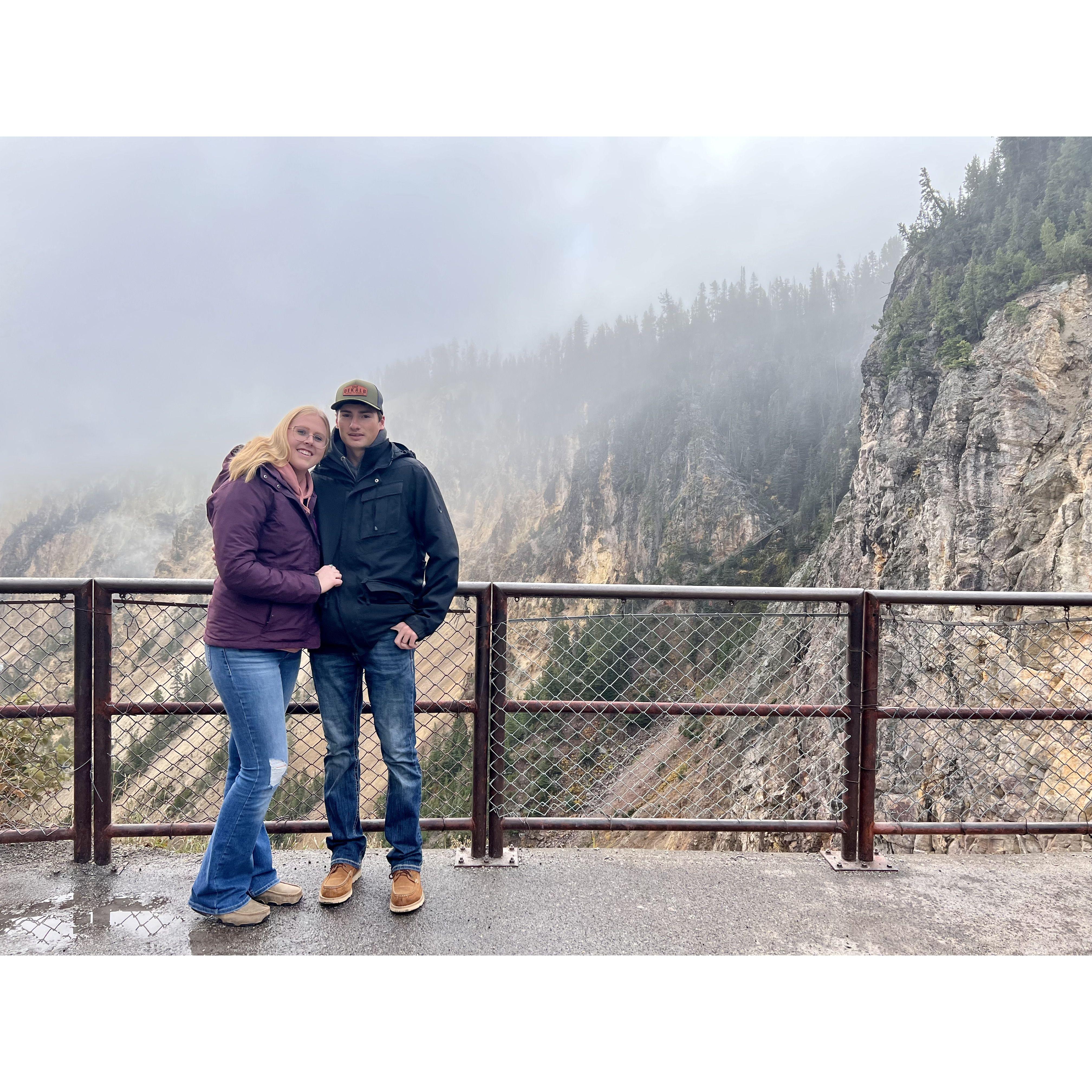 Our first trip together, Yellowstone 2022.