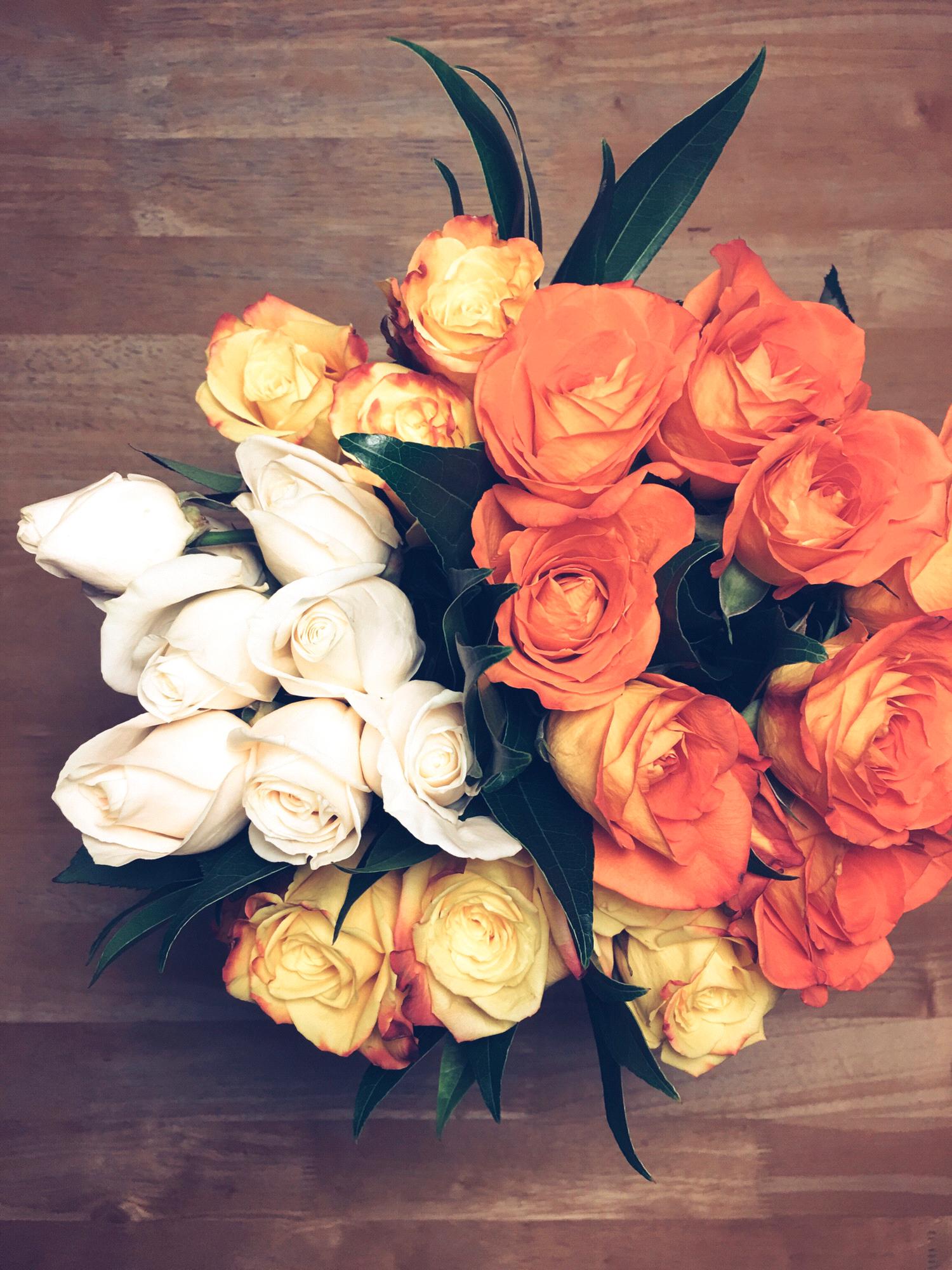One of the first bouquets Brandon bought Lauren.  Now he knows to get her a plant instead