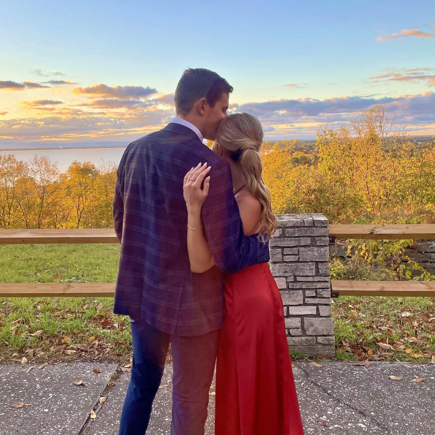Sunset view at Maggie (Liz's sister) and Justin's wedding!