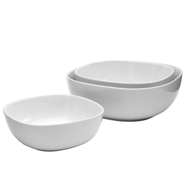 3 Piece Porcelain Serving Bowl Set