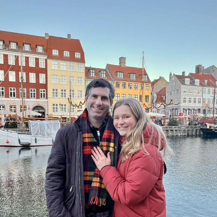Harry proposed in Copenhagen, and Anneke said yes!