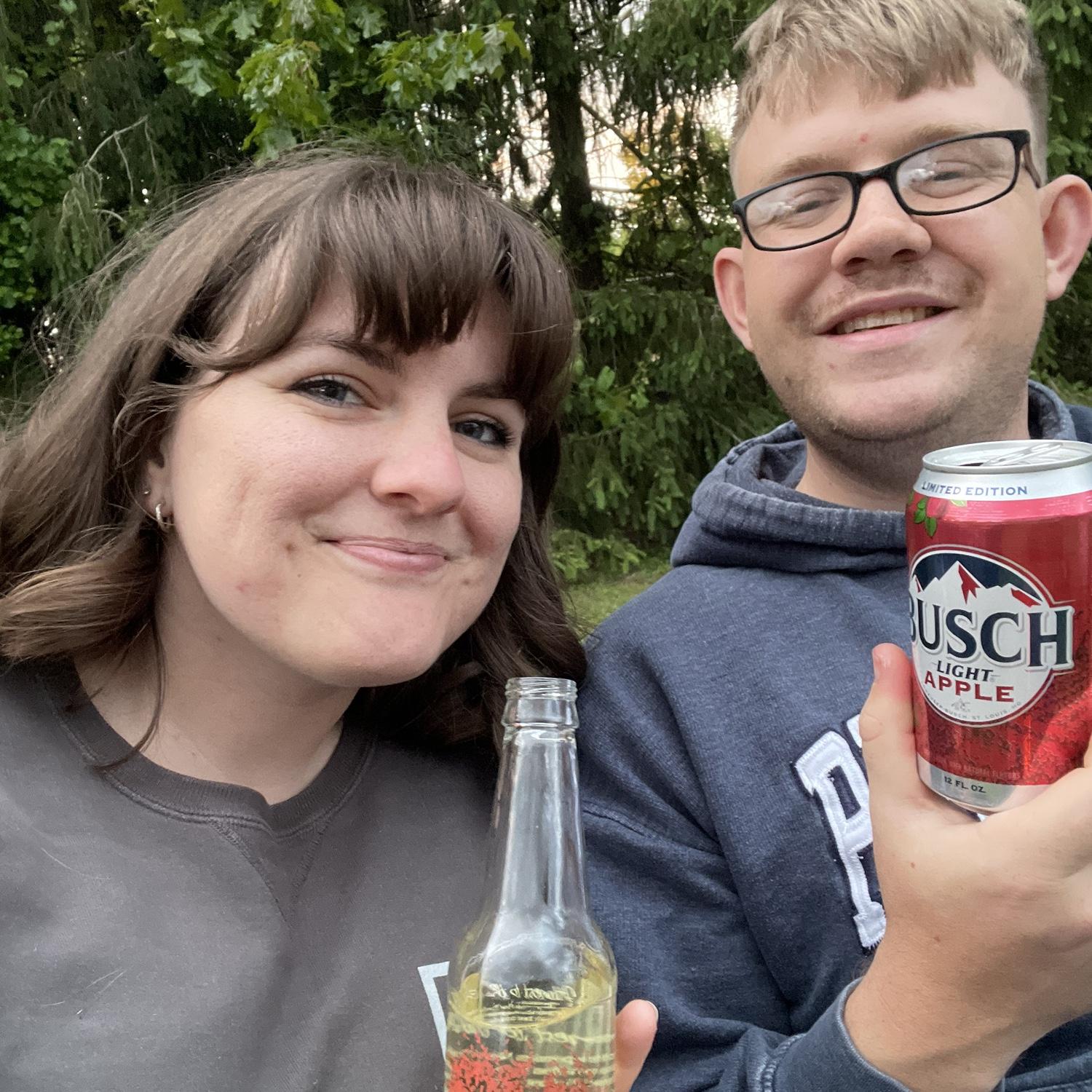 First full day in Pennsylvania visiting Hunter's friends and family. Hunter finally got to enjoy his Bapple (Busch Light's seasonal Apple flavor)