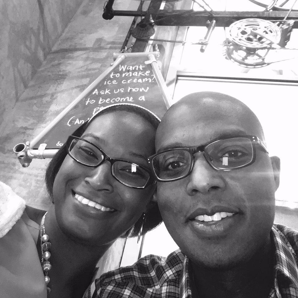 This was our first Valentine's Day together.  Keith planned a day of events, including Peddler's Creamery in Downtown LA.