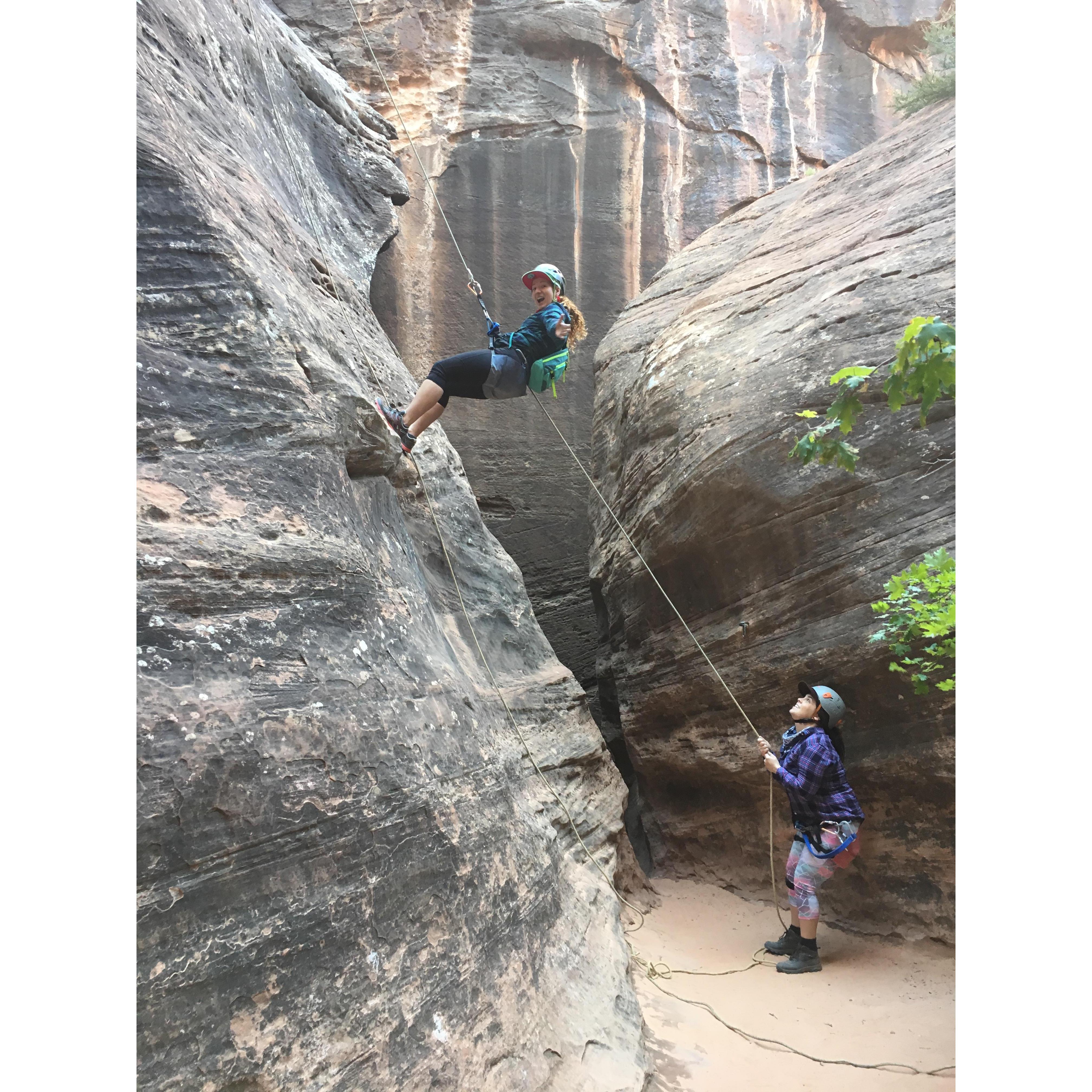Canyoneering in Zion, 2019
