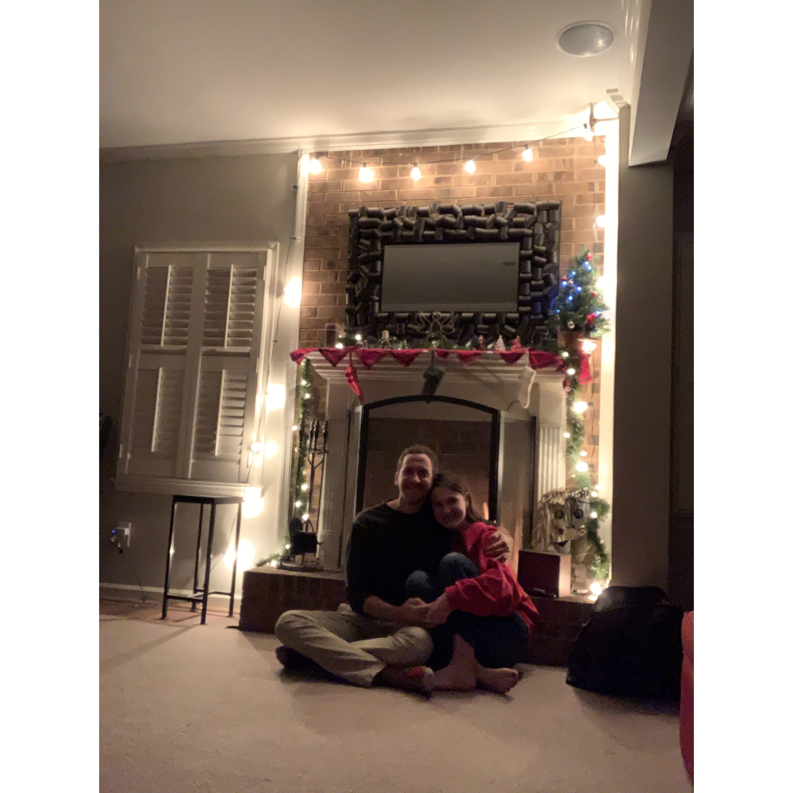 Our first Christmas together in Dec 2020
