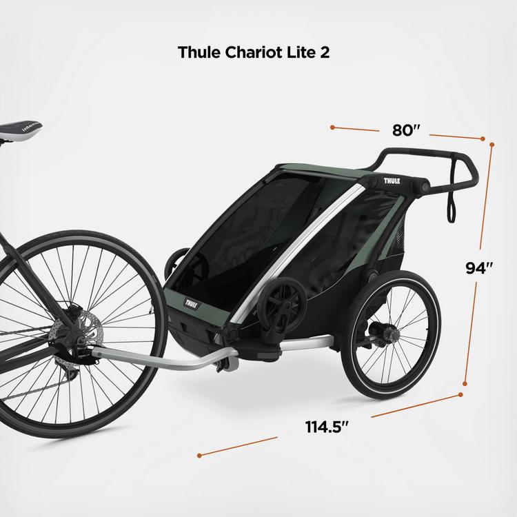 Thule, Chariot Lite 2-Seat Multisport Bike Trailer | Zola Baby