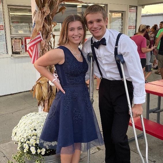 Dinner at our fav place before sophomore homecoming