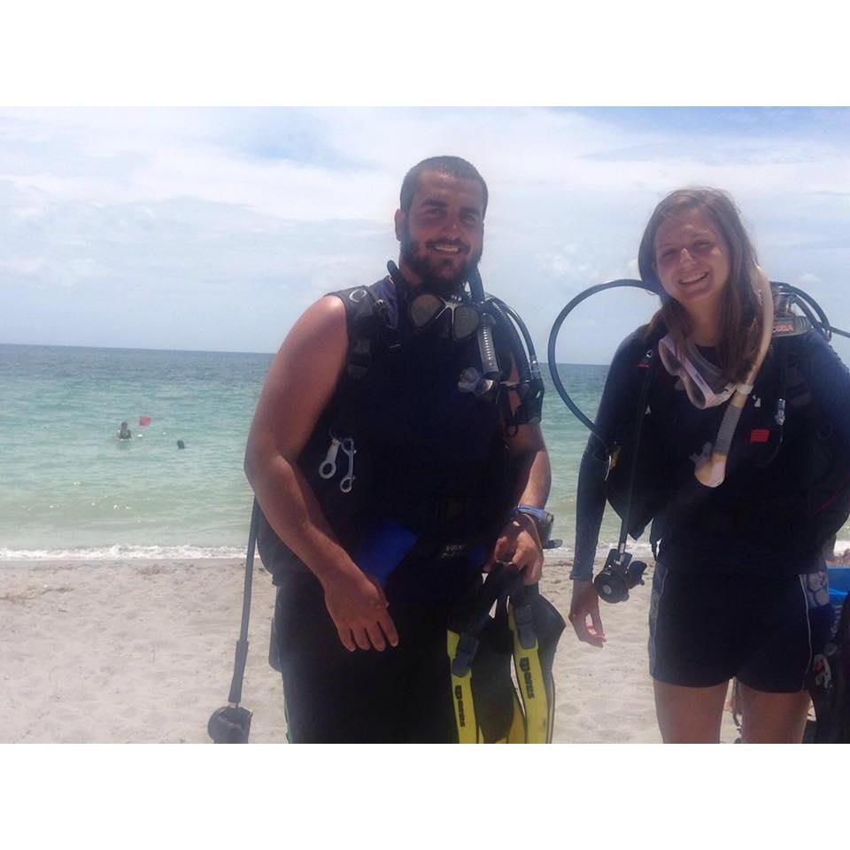 We went scuba diving for shark teeth at Venice Beach, FL