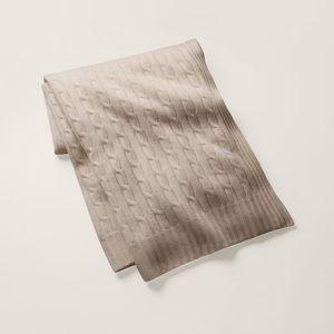 Ralph Lauren Home Cable Cashmere Throw Blanket | Ralph Lauren
