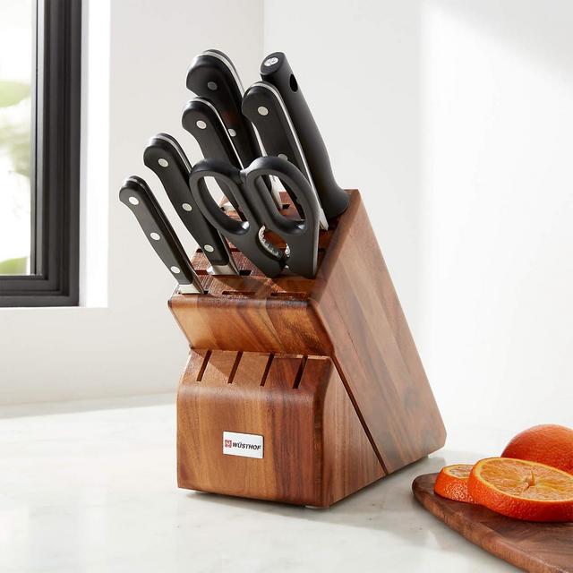Wusthof ® Classic Deluxe 8-Piece Knife Set with Acacia Block