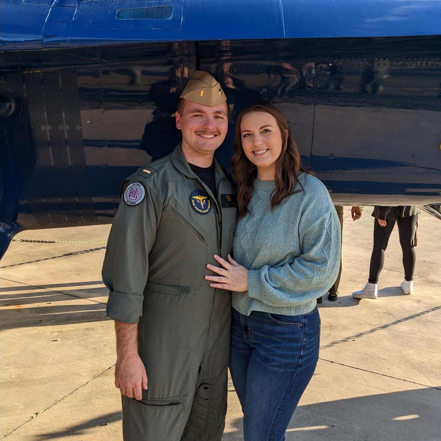 November 18, 2022- Harrison's Flight Suit Friday in Pensacola and Morgan's first introduction to the naval aviation community