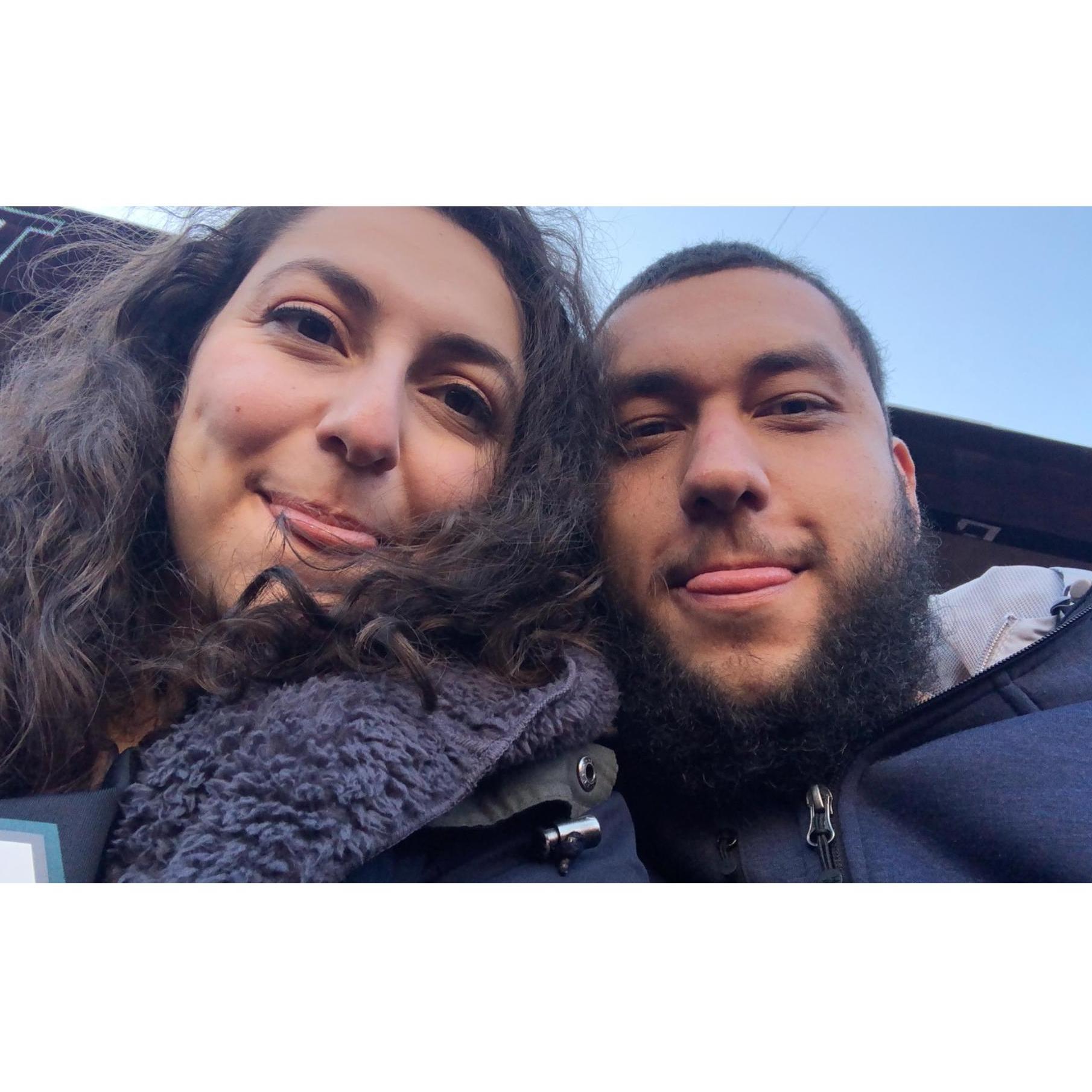 Our first football game together!