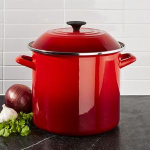 Le Creuset - Le Creuset ® 10-Qt. Cerise Red Enamel Stock Pot with Lid