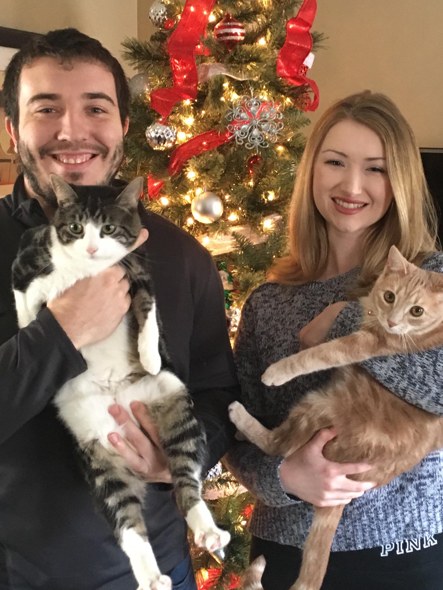 Our first family photo with Fievel.