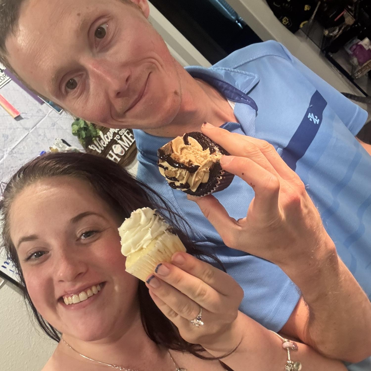 Celebrating 11 months until our wedding.