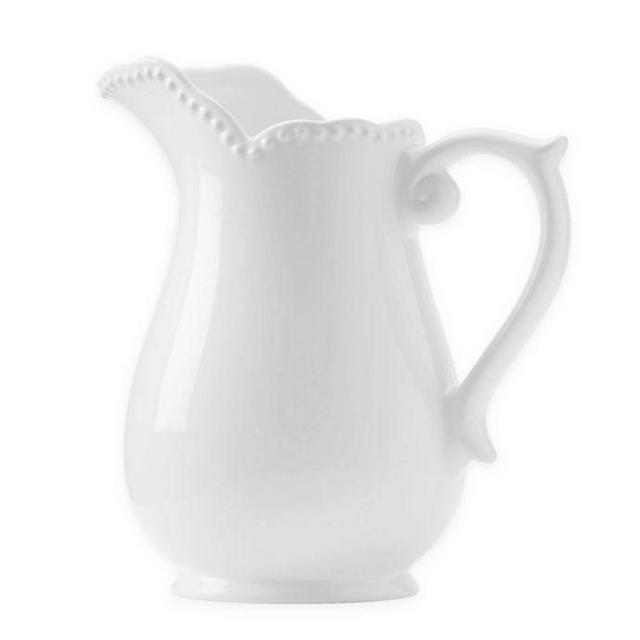 Modern Farmhouse Home Collection™ Embossed Pitcher in White