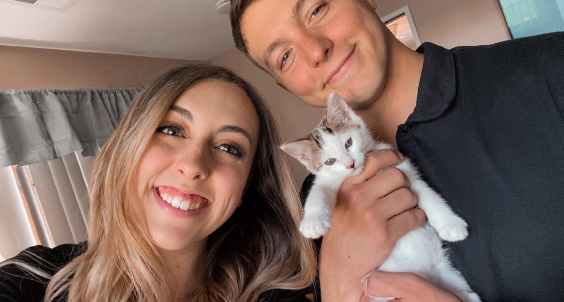 The day we adopted our cat, Millie!